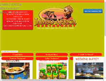 Tablet Screenshot of jamboafricadining.com
